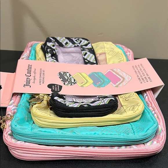 Juicy Couture | Multi-Colored Packing Cube Set (4) - Picture 4 of 9